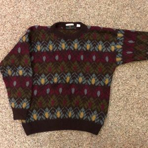 Vintage hand knit Abercrombie men’s wool sweater